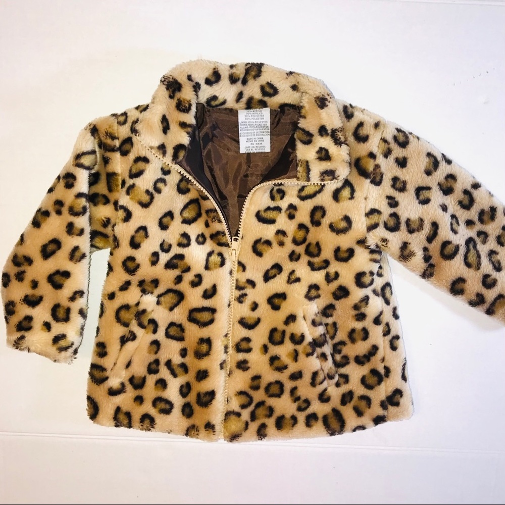NO NAME Kid’s Toddler 2 faux fur/Fleece Zip Jacket